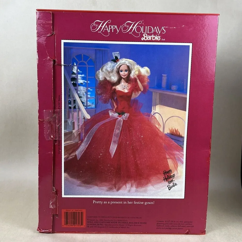 VTG Happy Holidays 1988 Barbie Doll Special First Edition Mattel READ Descriptio